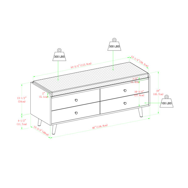Wade Logan® Domingue Flip Top Storage Bench & Reviews Wayfair